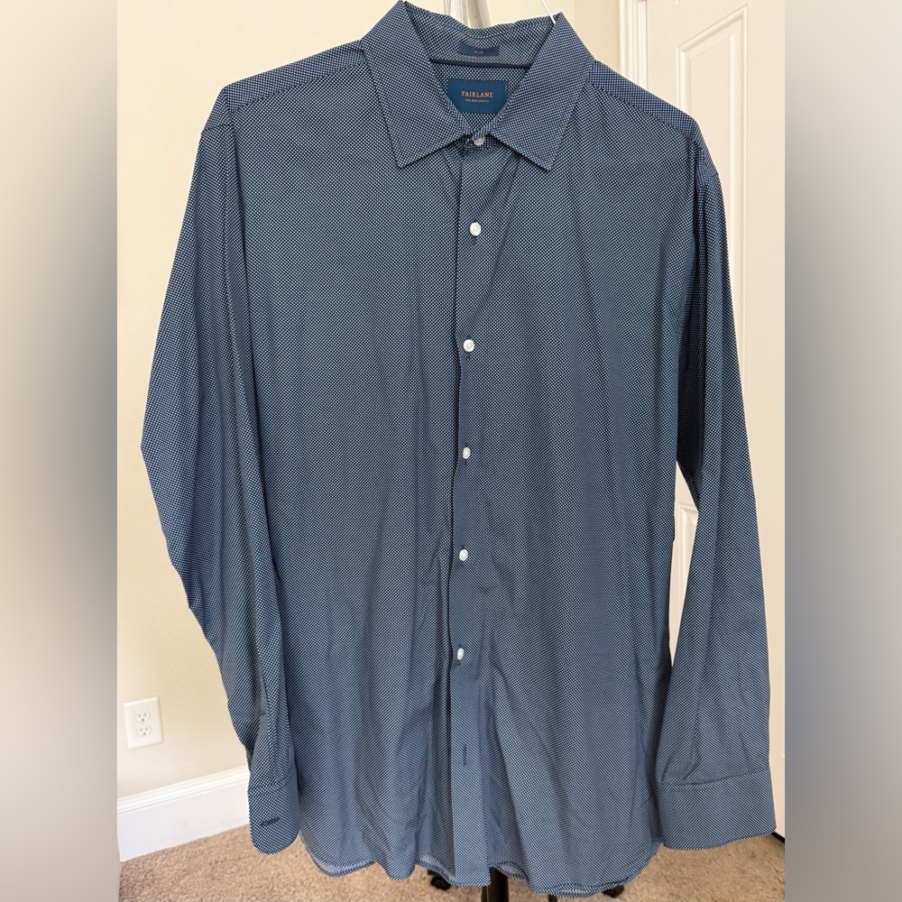 Men's Blue Button-Down Shirt
